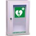 ARMADIETTO TECA DEFIBRILLATORE A MURO WALL AED / DAE -  46x30x14cm - con serratura - uso interno